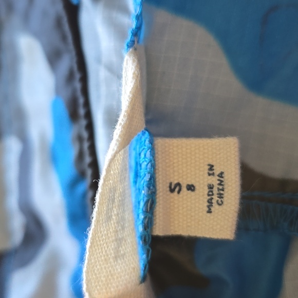 Lands' End Blue Camouflage Windbreaker / Rain  Kids Jacket - Picture 4 of 14